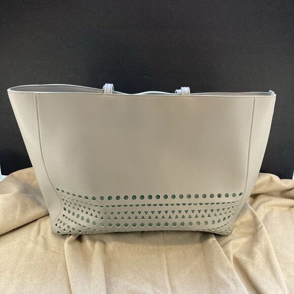 Bath & Body Works Gray Aqua Large Bag Beach Tote Purse - Picture 1 of 13